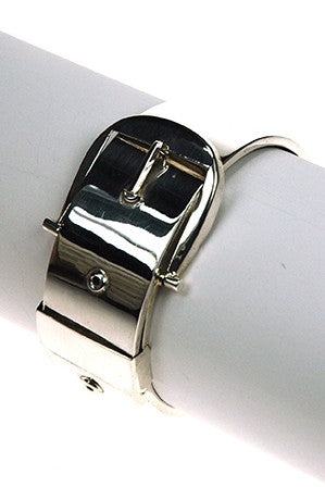 Silver buckle bracelet