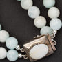 Larimar bracelet with silver clasp