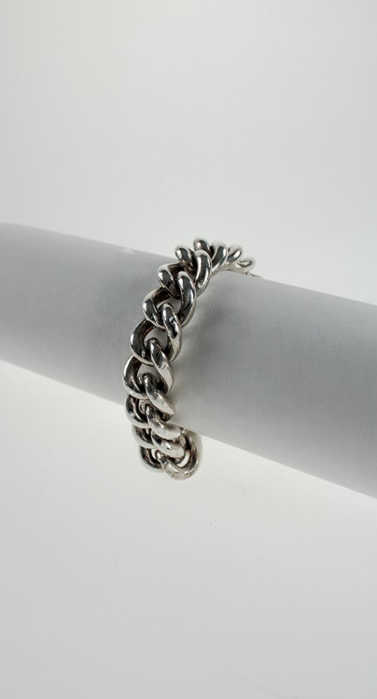 Silver solid bracelet