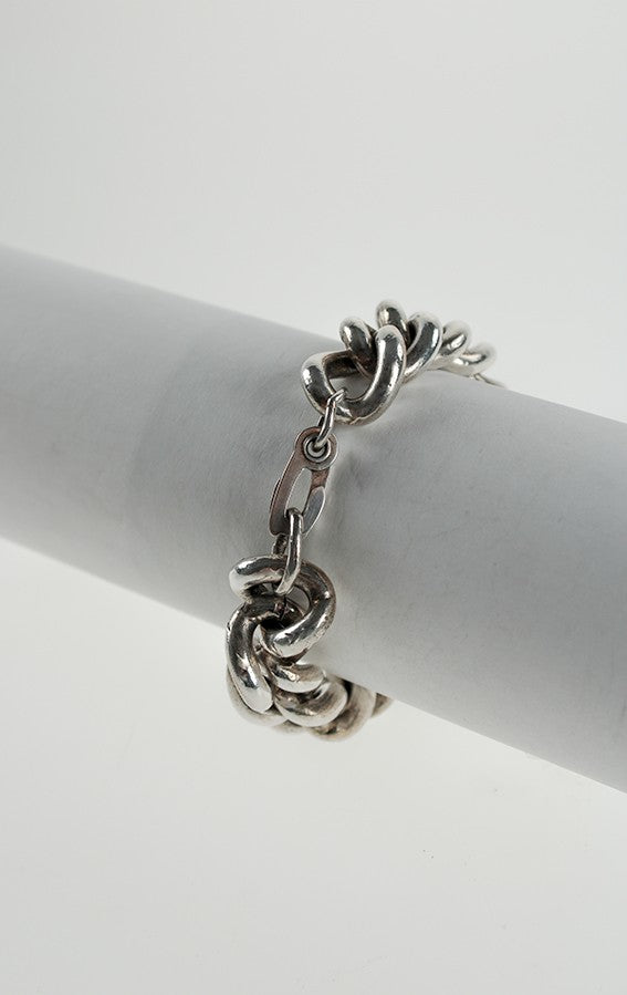 Silver solid bracelet