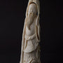Old ivory sculpture of a philosopher