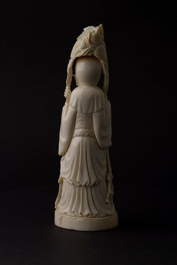 Old ivory sculpture of a philosopher