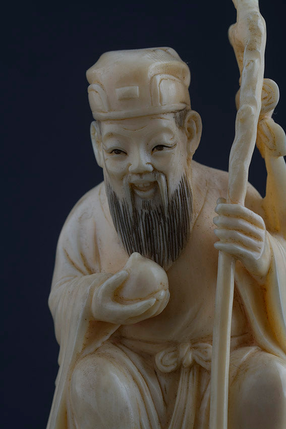 Seated Shou, Chinese star god