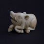 Antique ivory netsuké pig