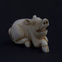 Antique ivory netsuké pig