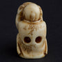 Antique ivory netsuké man with moving mask