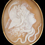 Antique cameo brooch of Medusa