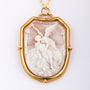 Antieke broche/hanger met schelp camée