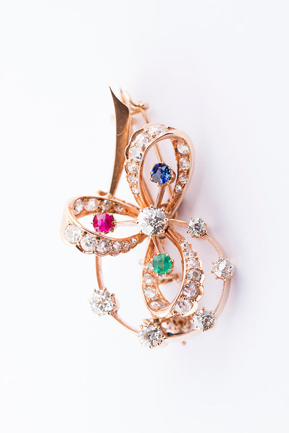 Antique gold brooch