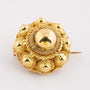 Gold Zeeland button brooch