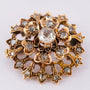 Antique double entourage brooch with diamonds