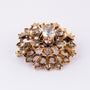 Antique double entourage brooch with diamonds