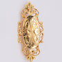 14 carat gold engraved brooch.