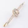 Antique 14-karat gold entourage brooch with 33 brilliant-cut diamonds. Approx. 3.0 ct.