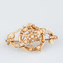 Gold brooch with pearls