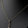 Antieke gouden hanger met roos diamant