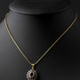 Entourage hanger met amethist en diamant