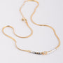White/yellow gold necklace from Le Chic with brilliant