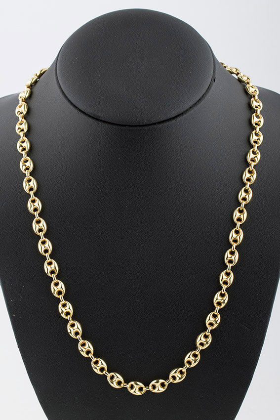 Gouden koffie boontjes collier