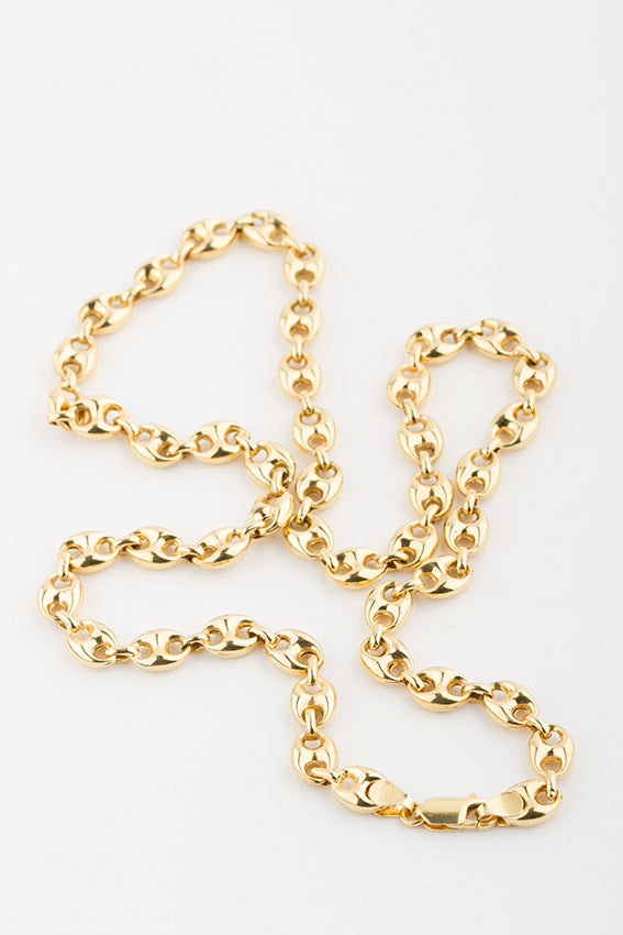 Gouden koffie boontjes collier