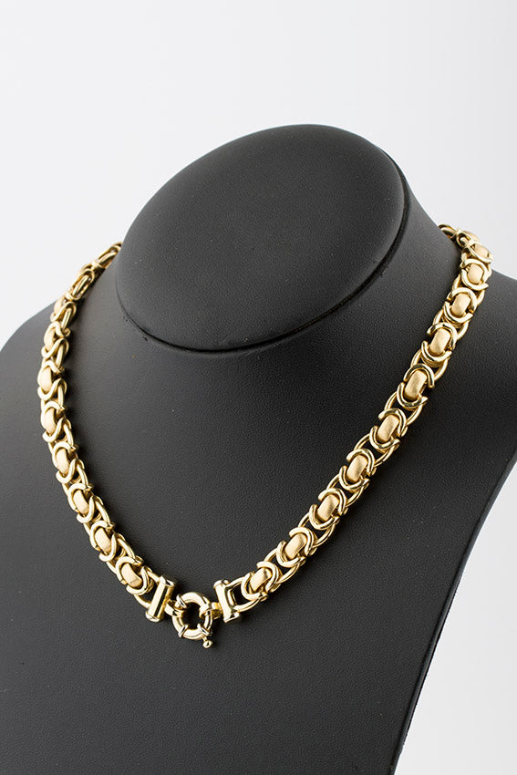 18 krt. gouden schakel collier