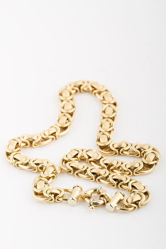 18 krt. gouden schakel collier
