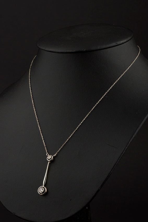 Oude gouden hanger met roos geslepen diamanten