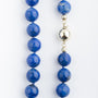 Lapis lazuli collier aan gouden sluiting