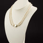 Freshwater pearl necklace with gold clasp