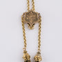Antiek gouden schuifjes collier