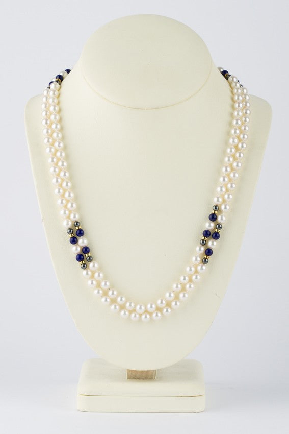 Lang cultivé parel collier