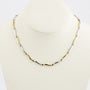 White/yellow gold link necklace