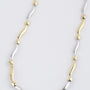 White/yellow gold link necklace