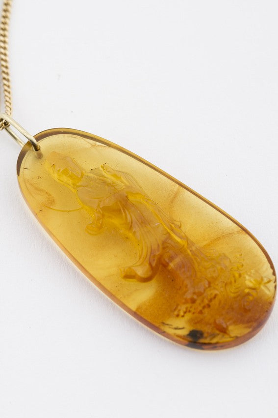 Kwan yin barnsteen hanger