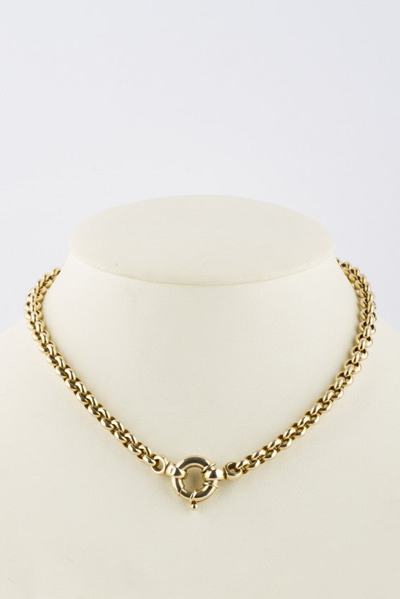 Gouden jasseron collier
