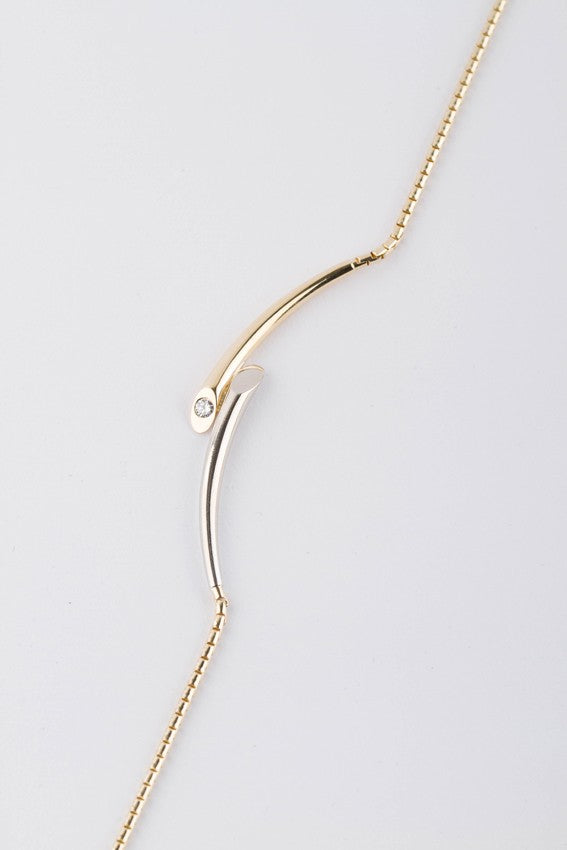 Wit/geel gouden Le Chic collier
