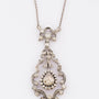 Antique gold/silver necklace with diamonds