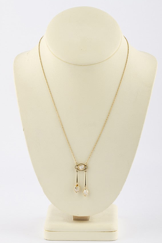 Gouden collier met wilde parels