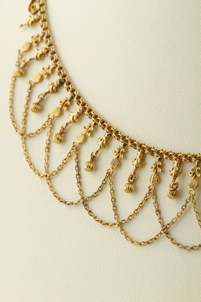 Antiek gouden Bismarck collier