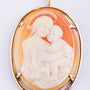 Antique shell cameo pendant