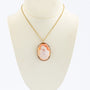 Antique shell cameo pendant