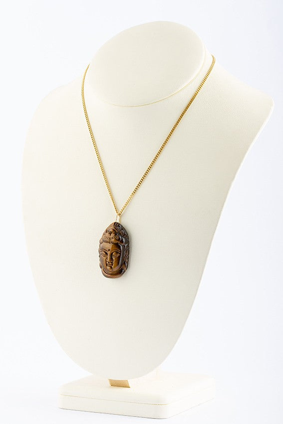 Guanyin carved from tiger's eye
