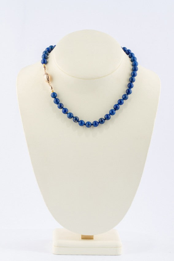 Lapis Lazuli necklace with antique clasp