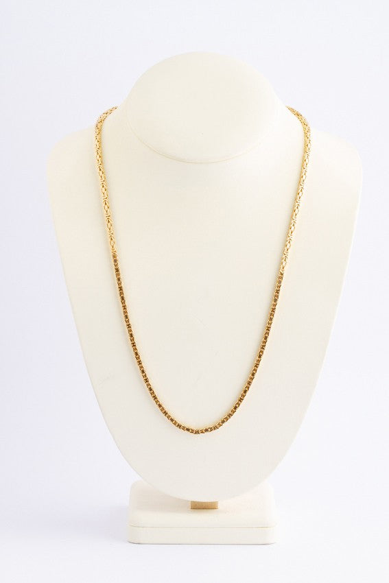 Gouden konings schakel collier