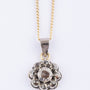 Antique gold pendant with rose-cut diamond