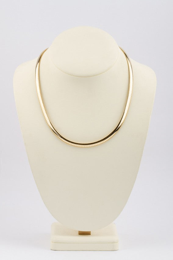 Gold Omega necklace