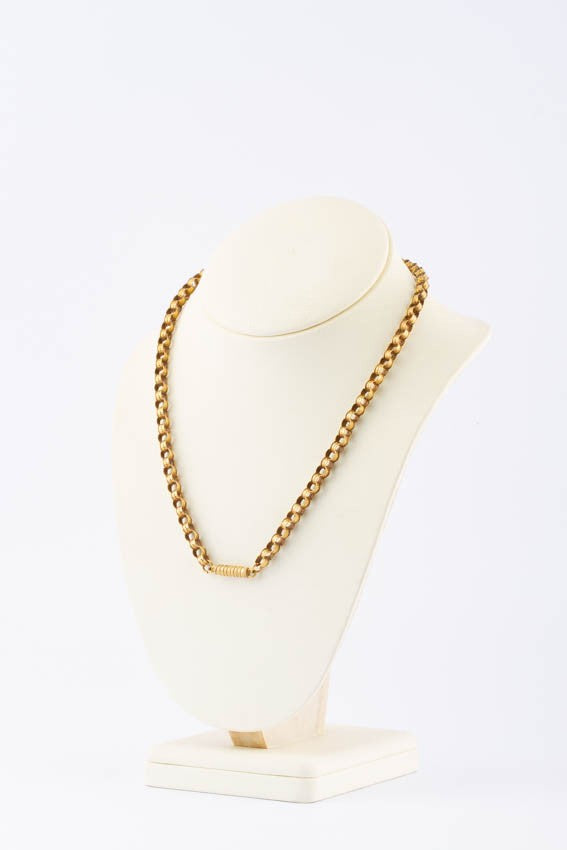 Antiek gouden jasseron collier