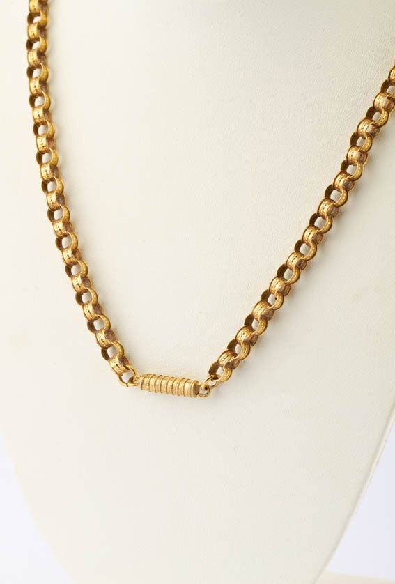 Antiek gouden jasseron collier