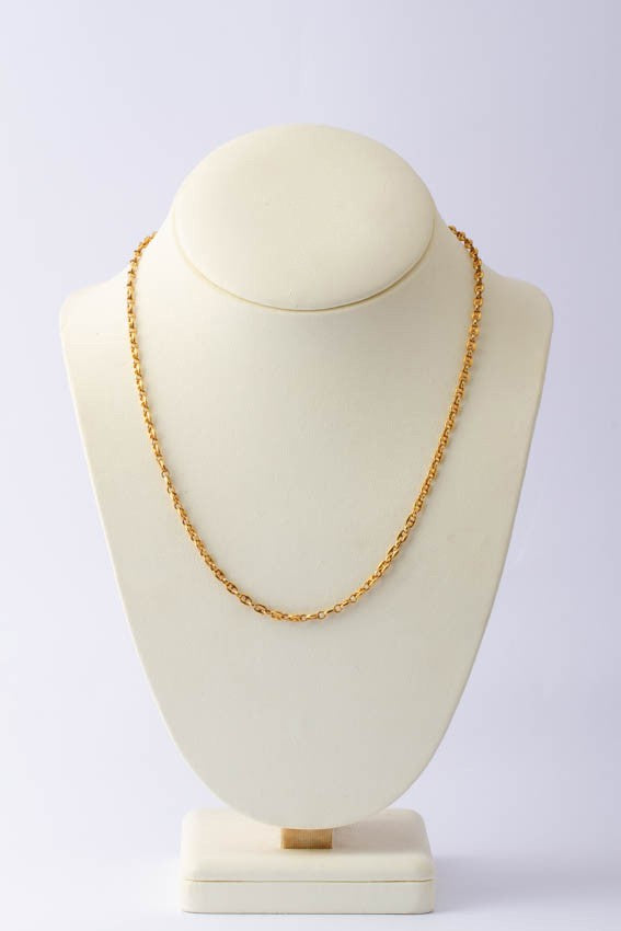 Gold coffee bean necklace