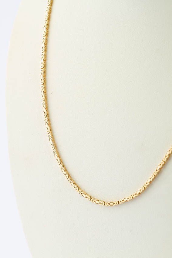 14 krt. gouden koningsschakel collier